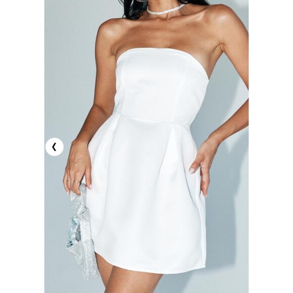 Princess Polly Spader Corset Mini Dress White Size 2 - Picture 5 of 5